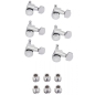 Preview: Locking Stratocaster®/Telecaster® Staggered Tuning Machines (Polished Chrome) 6-pack