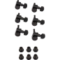 Preview: Locking Stratocaster®/Telecaster® Staggered Tuning Machines (Black) 6-pack