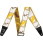 Preview: Weighless™ 2" Monogrammed Strap, White/Brown/Yellow