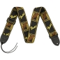 Preview: Fender® 2" Monogrammed Strap Black/Yellow/Brown