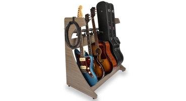 Gator GFW-ELITEGTR5RK-GRY Elite Five Electric/Acoustic Guitar Rack - GRY