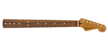 Fender roasted maple Stratocaster neck, 21 narrow tall frets, 9.5 radius, pao ferro, C shape, MIM