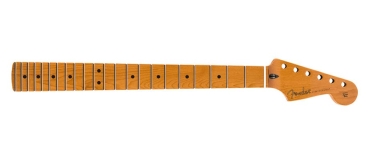 Fender roasted maple Stratocaster&reg; neck, 22 jumbo frets, 12 radius, maple, flat oval shape