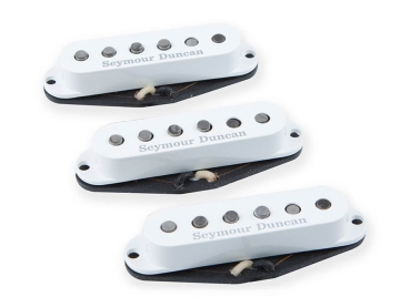 Vintage Staggered calibrated set for ST, 2x SSL-1 &amp;amp; SSL-1 RW/RP pickups, white caps