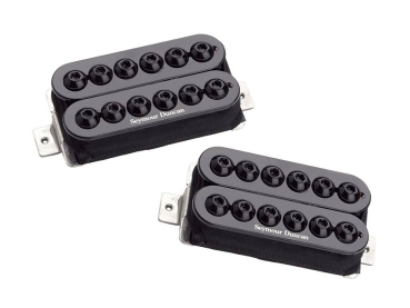 Invader set of two humbucker pickups, neck (SH-8N) and bridge (SH-8B), black