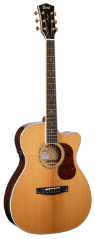 CORT Westerngitarre, GOLD OC8, Natur, Preamp, Softcase