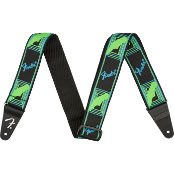 Strap Fender Neon Monogrammed, Green/Blue