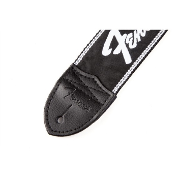 Fender® Running Logo Strap Black