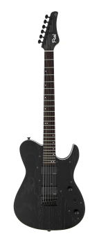 FGN E-Gitarre, J-Standard Iliad Dark Evolution 664, Open Pore Black, S