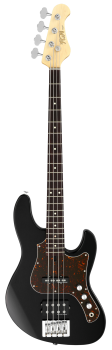 FGN Bassgitarre, J-Standard Mighty Jazz, Black, Tasche