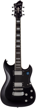 HAGSTROM E-Gitarre, Signature Pat Smear, Black Gloss