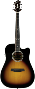 HAGSTROM Westerngitarre, Siljan II, Dreadnought, Tobacco Sunburst