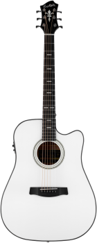 HAGSTROM Westerngitarre, Siljan II, Dreadnought, White Gloss