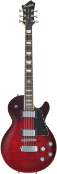 HAGSTROM E-Gitarre, Super Swede, Crimson Flame