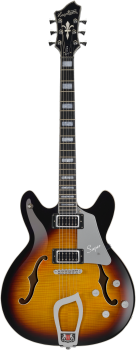 HAGSTROM E-Gitarre, Super Viking, Tobacco Sunburst