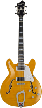 HAGSTROM E-Gitarre, Super Viking, Dandy Dandelion Flame