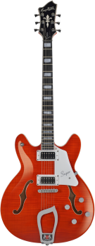 HAGSTROM E-Gitarre, Super Viking, Mandarin Flame