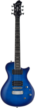 HAGSTROM E-Gitarre, Ultra Swede, Worn Denim Burst