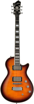 HAGSTROM E-Gitarre, Ultra Max, Golden Eagle Burst Gloss