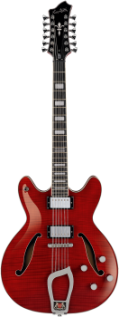 HAGSTROM E-Gitarre, Viking DLX, Wild Cherry Transparent, 12-Saiter