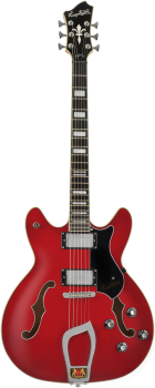 HAGSTROM E-Gitarre, Viking, Transparent Cherry