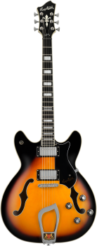 HAGSTROM E-Gitarre, Viking, Tobacco Burst