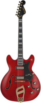 HAGSTROM E-Gitarre, 67' Viking, Wild Cherry Transparent