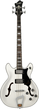 HAGSTROM Bassgitarre, Viking, White Gloss