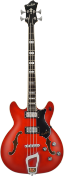 HAGSTROM Bassgitarre, Viking, Wild Cherry Transparent