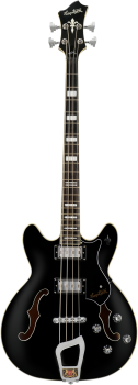 HAGSTROM Bassgitarre, Viking, Black Gloss