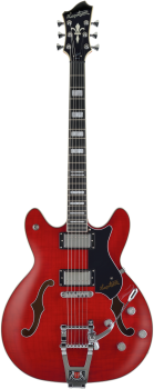 HAGSTROM E-Gitarre, Tremar Viking Deluxe, Wild Cherry Transparent