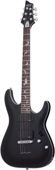 SCHECTER E-Gitarre, Damien Platinum-6, Satin Black