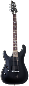 SCHECTER E-Gitarre, Damien Platinum-6, Satin Black, Linkshänder