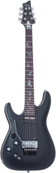 SCHECTER E-Gitarre, Damien Platinum-6 FR S, Satin Black, Linkshänder