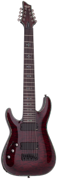 SCHECTER E-Gitarre, Hellraiser C-8, Black Cherry, Linkshänder