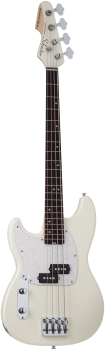 SCHECTER Bassgitarre, Banshee Bass, Olympic White, Linkshänder