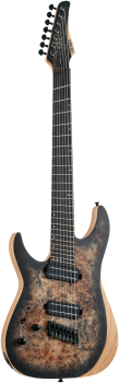 SCHECTER E-Gitarre, Reaper 7 Multiscale, Charcoal Burst, Linkshänder