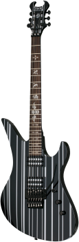 SCHECTER E-Gitarre, Signature Synyster Standard FR, Gloss Black/Silver Stripes