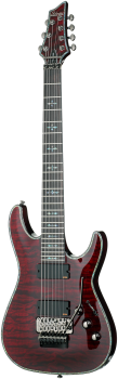 SCHECTER E-Gitarre, Hellraiser C-7 FR, Black Cherry