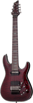 SCHECTER E-Gitarre, Hellraiser C-7 FR S, Black Cherry