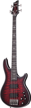 SCHECTER Bassgitarre, Hellraiser Extreme-4, Crimson Red Burst Satin