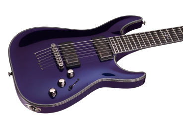 SCHECTER E-Gitarre, Hellraiser Hybrid C-7, Ultra Violet