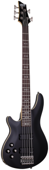 SCHECTER Bassgitarre, Omen-5, Gloss Black, Linkshänder