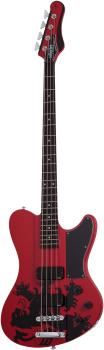 SCHECTER Bassgitarre, Signature Simon Gallup Ultra Bass, Red/Black