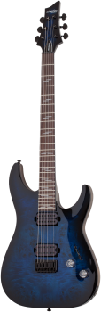 SCHECTER E-Gitarre, Omen Elite 6, See Thru Blue Burst