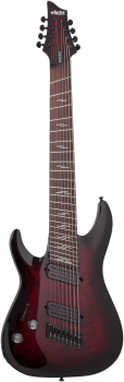 SCHECTER E-Gitarre, Omen Elite 8, MultiScale, Black Cherry Burst, Link