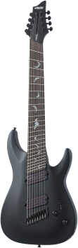 SCHECTER E-Gitarre, Damien 8, MultiScale, Satin Black