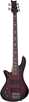 SCHECTER Bassgitarre, Stiletto Extreme-5, Black Cherry, Linkshänder