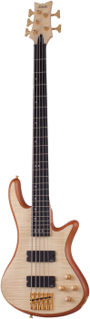 SCHECTER Bassgitarre, Stiletto Custom-5, Natural Satin