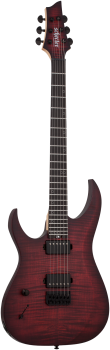 SCHECTER E-Gitarre, Sunset-6 Extreme, Scarlet Burst, Linkshänder